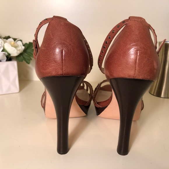 Talbots T Strap Studded High Heel Sandal - Picture 5 of 7